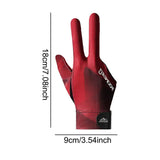 1pcs Polyester Spandex Snooker Billiard Cue Glove Pool Left Hand Open Three Finger Accessory 3 Fingers Pool Billiard Gloves