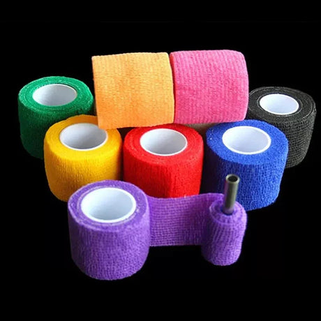 Disposable Tattoo Microblading Bandage Colorful Sports Wrap Self Adhesive Elastic Bandage Non Woven Waterproof Grip Cover 4.5M