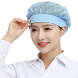 Black Adjustable Food Service Net Hat Kitchen Work Hats Canteen Restaurant Cook Caps Bakery Baking Workshop Breathable Work Cap