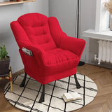 New Living Room Chairs Lazy Leisure Home Light Back chair sofa chair Bedroom Home comfortable Sofa Chair Armchair with Footrest