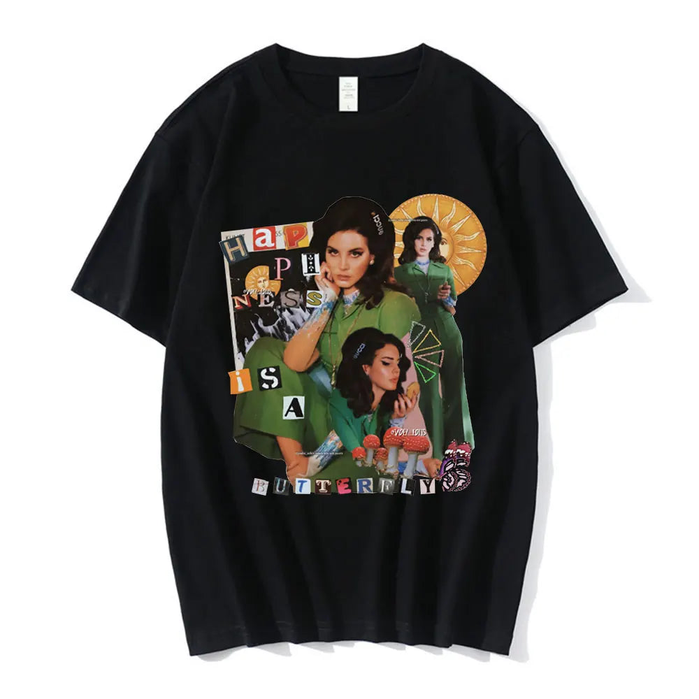 New Lana Del Rey Ldr Graphic Print T Shirt Fashion Streetwear Short Sleeve Casual Crew Neck Plus Size T Shirt Women