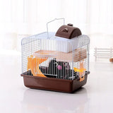 Double-layer Hamster Cage Glamping Accessories Mouse Toy Villa Small House Hideout Hut