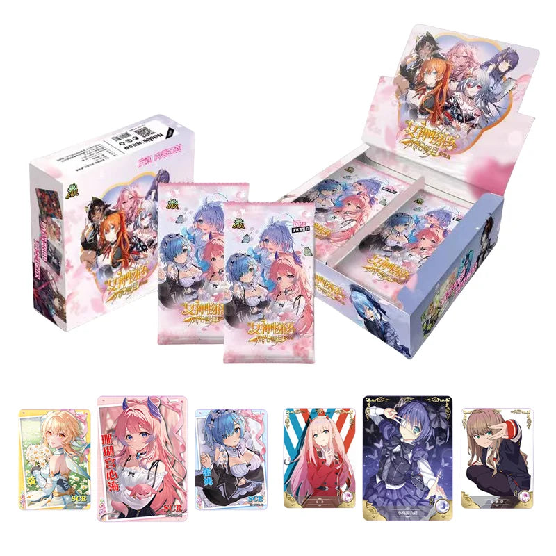 Goddess Card Stories Booster Box Anime Flash Card Games Girl Sailor Moon Swimsuit Bikini Collection Party Game Card Toys Gift