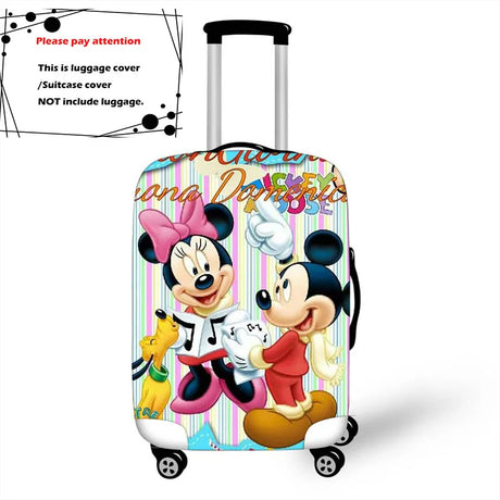 18-32 Inch Mickey Minnie Elastic Luggage Protective Cover Trolley Suitcase Protect Dust Bag Case Travel Accessories