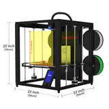 Zonestar Z9V5 MK6 3D Printer Upgraded Adjustable Four Extruder Design Single and Multi-color Printing Size 300x300x400mm