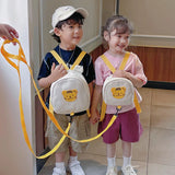 Korean Kids Backpack Round Kawaii Children's Handbags for Girl Kindergarten Boy Schoolbag Cartoon Bear Bunny Toddler Bag