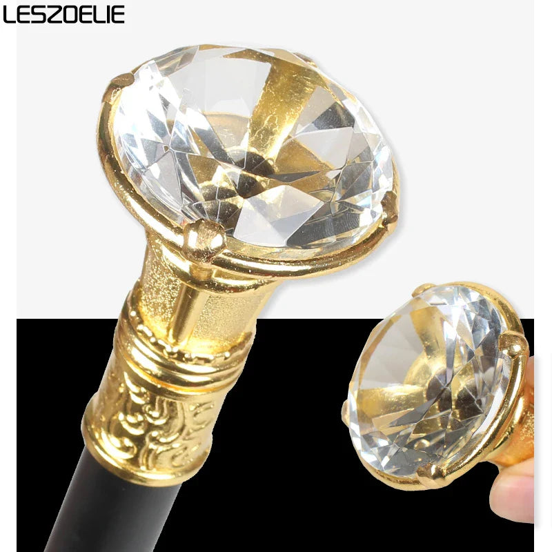 10 Colors Luxury Walking Stick Canes Men Diamond Type Handle Decorative Walking Cane Women Elegant Fashion Vintage Walking Stick