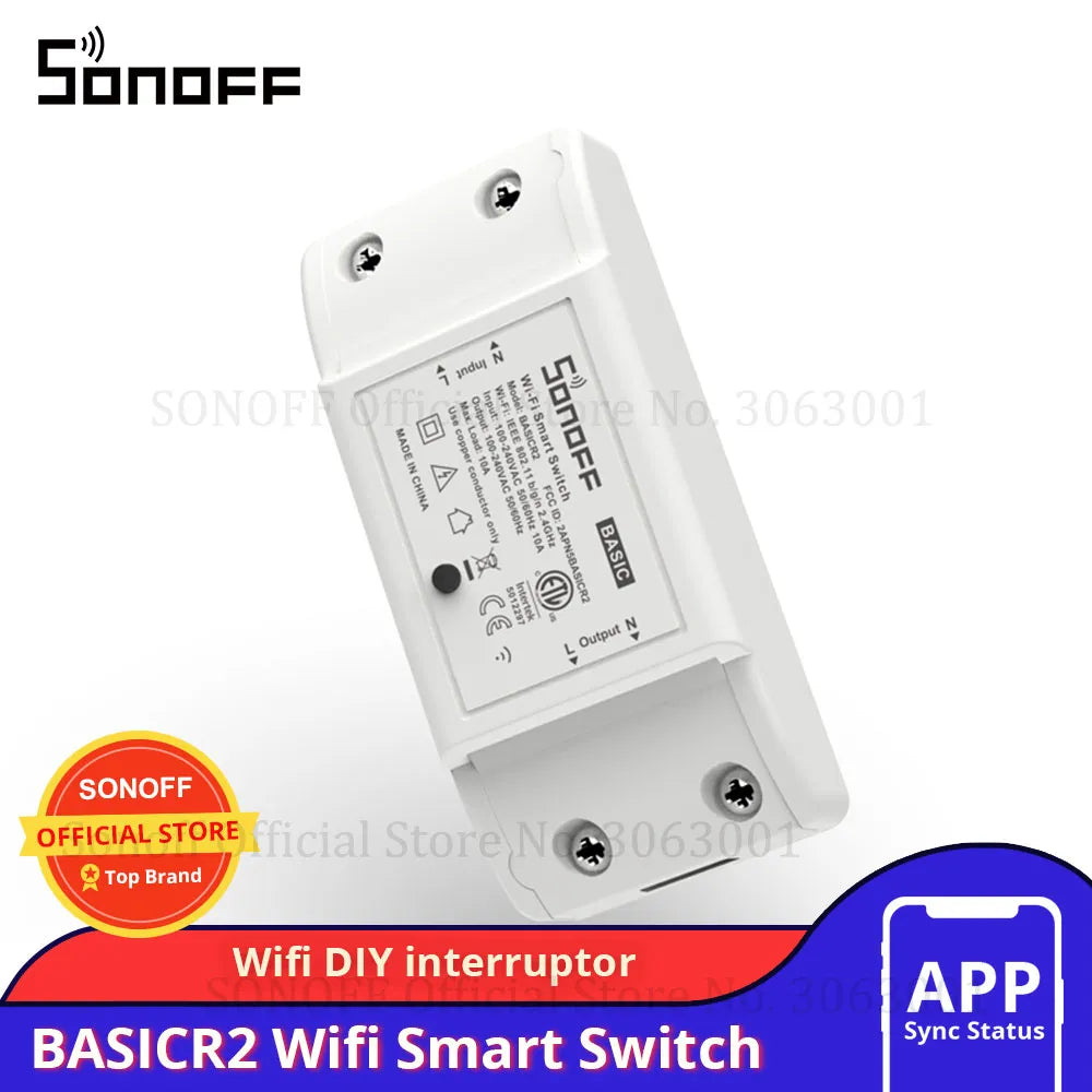 SONOFF Switch BASIC Wifi Smart Switch Module 10A Wireless APP Remote Control Timer Light Switch For Smart Home Automation