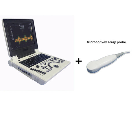 3D Based 12 Inch Notebook Black White Ultrasound Scanner PW Echo Machine