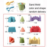 Outdoor Game For Kids 6PCS Sand Toys Set Beach Castle Bucket Shovel Rake Mold Digging Sand Kit Parent-Children Interactive