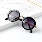 Children s Cute Glasses Retro Fashion Round Lenses Shatter Resistant Plastic Casual Sunglasses