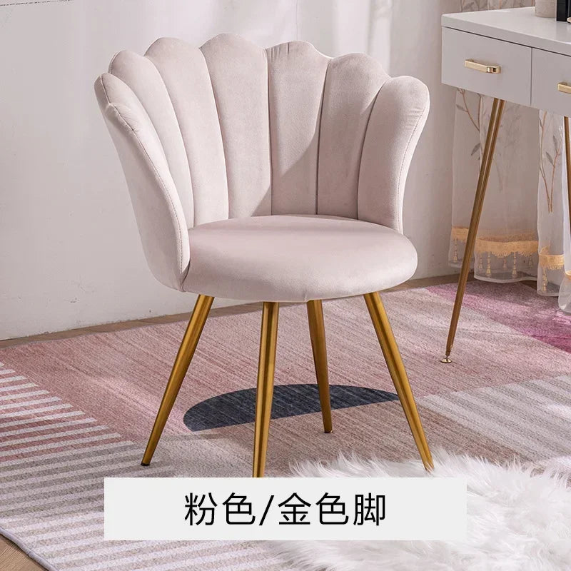 Nordic Computer Pink Chair Girl Dressing Stool Living Room Wheeled Armchairs Rotatable Liftable Sofa Armrest Seat Vanity Chair