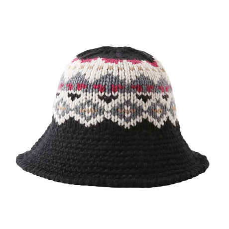 Female Knitting Bucket Hats Harajuku Bucket Hat Fishing Outdoor Panama Hip Hop Cap Men's Summer for Fisherman Hat Women Spring