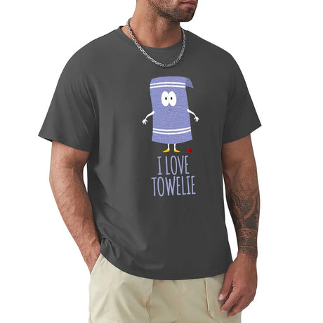 humor fashion t shirt I love Towelie T-Shirt kawaii clothes plain t-shirt clothes for men black t-shirt for men Unisex tops