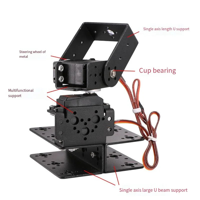 DIY 2 DOF Rotatable Rotary Robot Arm Base Platform 20kg Digital Servo For Raspberry Pi MG996 Programmable Toys Robot For Arduino