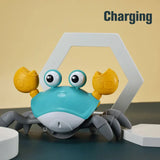 Dancing Crab Escape Crabs Baby Crawling Crab Musical Dancing Moving Toy Run Away Toy for Babies Crawling Interactive Toys