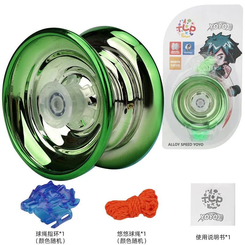 1Pc Professional YoYo Aluminum Alloy String Trick Yo-Yo Ball Bearing for Beginner Adult Kids Classic Fashion Interesting Toy