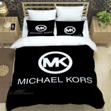 M-Michael-Kors logo printed Bedding Sets exquisite supplies set duvet cover bed comforter set bedding set luxury birthday gift