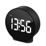 Deeyaple Colorful Alarm Clock Desk Clock Memory Function 12 24H LED Digital Table Clocks Dual Alarm Snooze Bedroom Bedside Clock