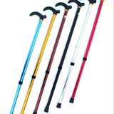 Adjustable Walking Stick Cane 2 Section Stable Anti-Skid Anti Shock  Crutch for Old Man Hiking