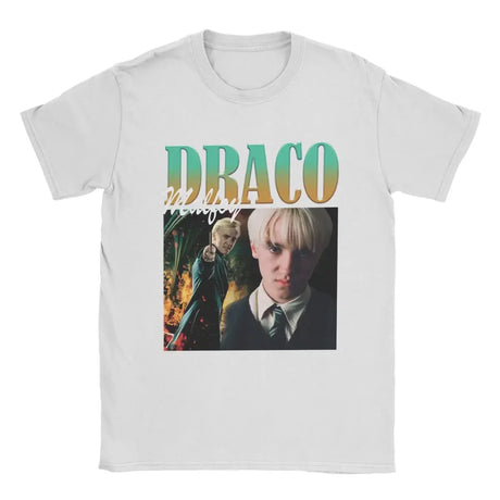 Draco Malfoy Men T Shirt Awesome Tees Short Sleeve O Neck T-Shirt 100% Cotton Gift Idea Tops