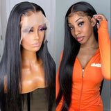 13x4 13x6 Hd Lace Frontal Wig 30 32 34 Inch Straight Lace Front Wig Human Hair 360 Lace Frontal Wig 5x5 Gluless Closure Wig