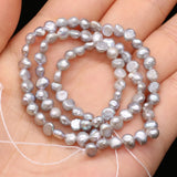 Natural Freshwater Pearl Beading irregular shape Isolation Punch Loose Beads For jewelry making DIY Necklace Bracelet Accessorie