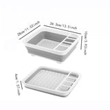 1PC - Foldable Bowl Butterfly Rack Drain Rack Kitchen Storage Rack Air Storage Cabinet Chopsticks and Dishes Kitchen Storage Rac