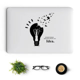 Idea Bulb Creative Vinyl Sticker for Laptop Macbook Pro 14 16 Retina Air 12 13 15 Inch Mac Cover Skin iMac Tablet Notebook Decal