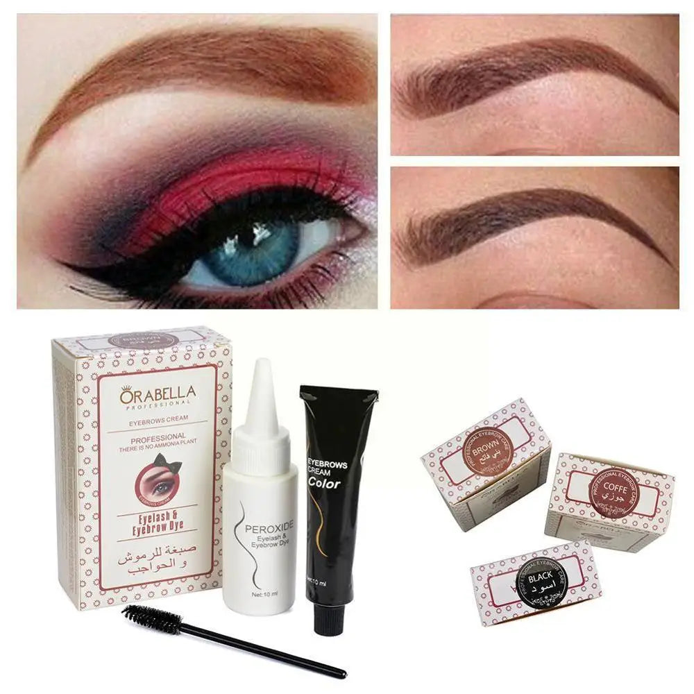 Eyebrow Dyeing Dye Hair Dye Long-lasting Non-fading Hair Cream Eyebrow Coloring Dye Eyelashes Hair Product Powder W2h9 Makeup