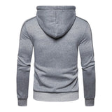 Men's Zip Up Jackets Color Matching Casual Hoodies Running Hiking Sportswear Spring Autumn Fleece Multiple Pockets Sweatshirts