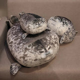 NEW 80cm Giant Seal Lifelike Grey Sea Lion Aquatic Animal Soft Stuffed Doll HOT INS Plushie Gift