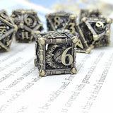 Special Offer Resin Metal Dice Set Sample With Metal Box Polyhedral DND Dice Set Sample Limited to 1 set of RPG game Dice Set