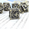 Special Offer Resin Metal Dice Set Sample With Metal Box Polyhedral DND Dice Set Sample Limited to 1 set of RPG game Dice Set