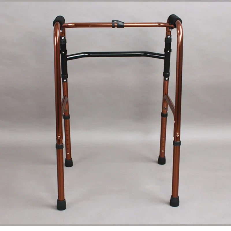 Aluminum Alloy Walker for Disabled Folding FourLegged Support Elderly Rehabilitation Mobility Aids Equipment