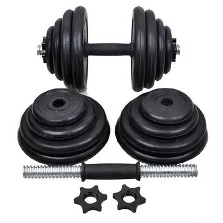 32/34/40/42/50cm Fitness Dumbbell Bar With Clip 25mm Standard Thread Dumbbell Handle Home Gym Weightlifting Training Accessories