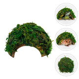 Reptile Hideout House Hamster Turtle Habitat Shelter Terrarium Ornament Coconut Shell Gecko Hides and Caves Lizard Hiding New