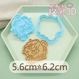 Genshin Impact Neuvillette Cake Tool Animal Cookie Cutter Christmas Cutters Biscuit Stamp Fondant Mould Baking Sugarcraft Molds