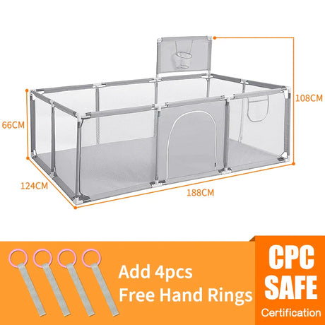 PANGDUBE Baby Playpen Kids Playground for Babies Fence for Children Ball Pit Pool Baby Playground Baby Safety Fence