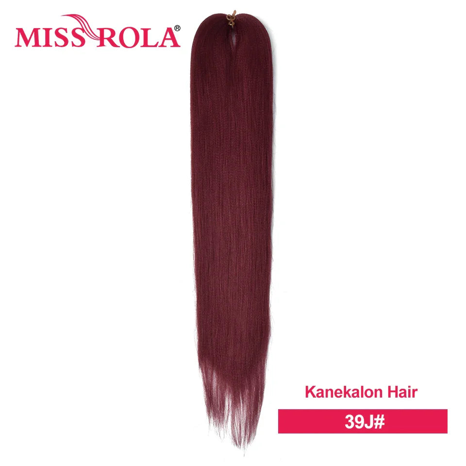 Miss Rola Synthetic Wholesale Bulk 6 Pieces 30Inch 28Inch 26Inch Pre Stretched Jumbo Braiding Hair Kanekalon EZ Twist Braid Hair