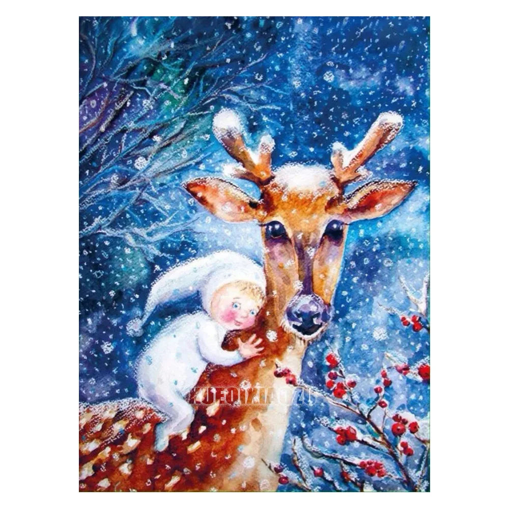 Diamond Painting Christmas Snowman Cross Stitch New Arrival 5D DIY Diamond Embroidery Mosaic Cartoon Craft Holiday Decorations