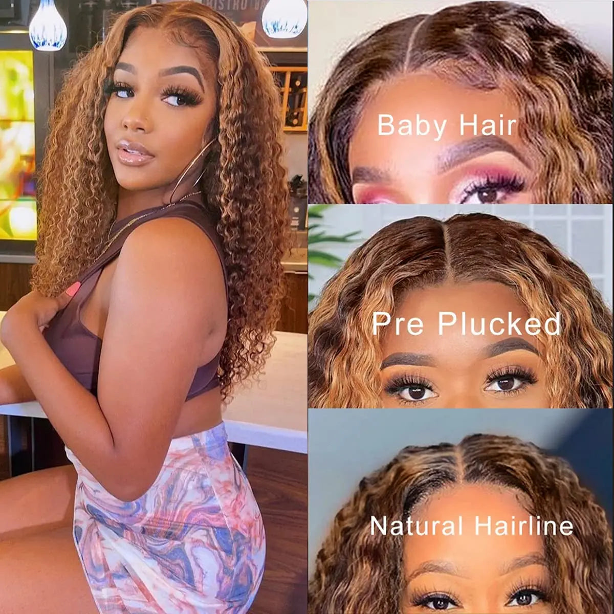 13x6 Hd Lace Front Human Hair Wigs 30 34 Inch Highlight Ombre Curly Wig Brazilian Hair 13x4 Honey Blonde Deep Wave Frontal Wig