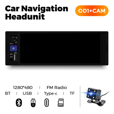 1Din MP5 Player Car Radio Autoradio Bluetooth Mirrorlink Type C Universal Multimedia Player For Car Intelligent Vehicle System