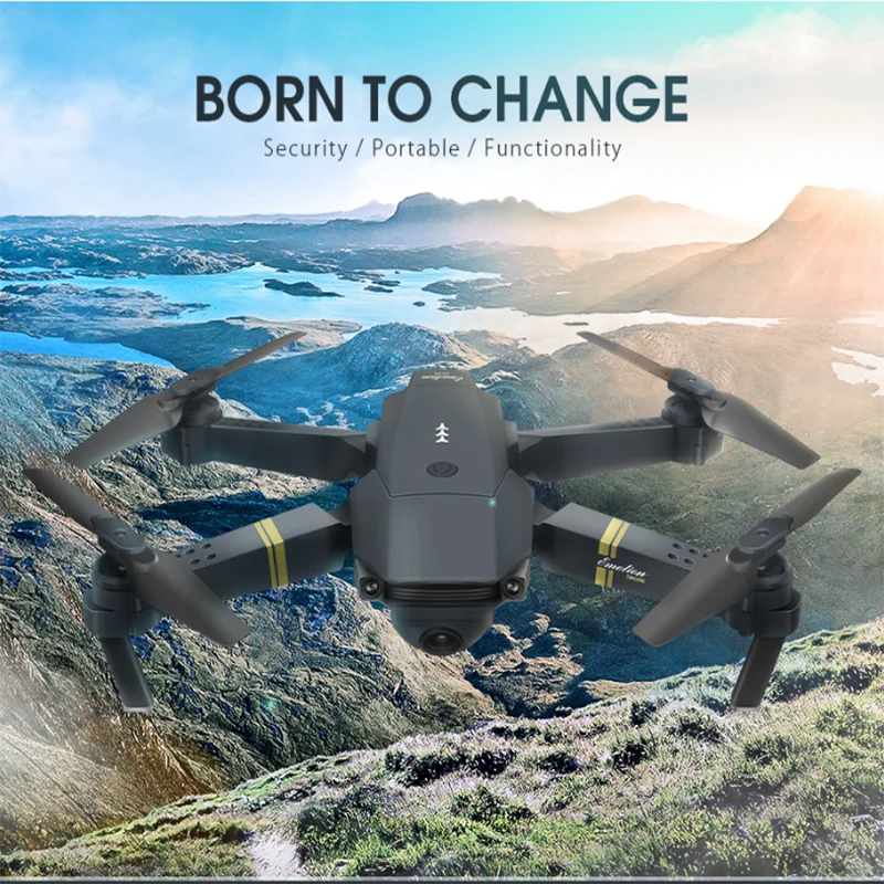 Mini RC Drone With Camera HD Wifi Fpv Photography Foldable Quadcopter Fixed Height Professional Drones E58 Gifts Toys for boys