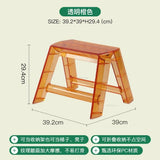 Modern Home Folding Ladder Transparent Acrylic Step Ladders Japanese Portable Telescopic Ladder Rack Creative Stairs Step Stool