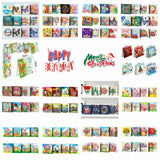AZQSD Diamond Painting Greeting Card Blessing Christmas 6/8/12pcs Happy Birthday Animal Flower Landscape Envelope Postcard