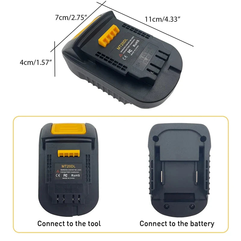 BS18DL MIL18DL Battery Adapter Converter for Makita/Bosch/Milwaukee 18V Li-ion Battery Convert to For Dewalt 18V 20V Power Tools