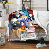 Wednesday Addams Series Throw Blanket Horror Soft Blankets for Beds Home Decor Bedding Cover picnic blanket