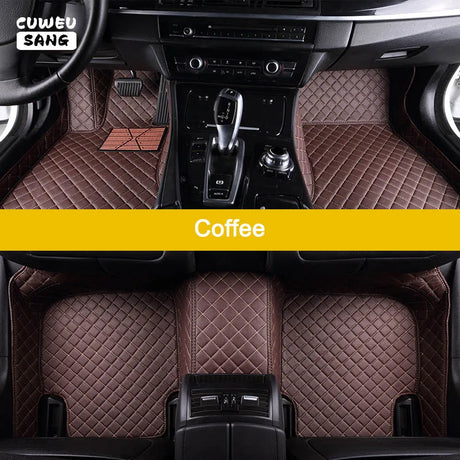 CUWEUSANG Custom Car Floor Mats For BMW 3 E90 2004-2012 Years Auto Accessories Foot Carpet