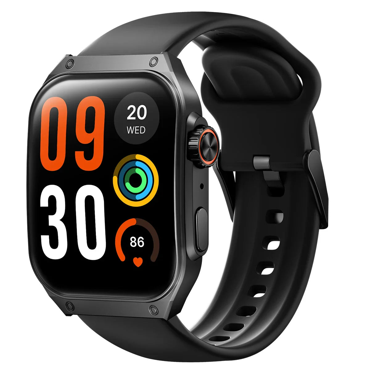 HAYLOU Watch S8 Smartwatch 1.96'' AMOLED Curved Screen BT5.3 Bluetooth Call AI Voice Assistant 20 Days Smart Watches for Men